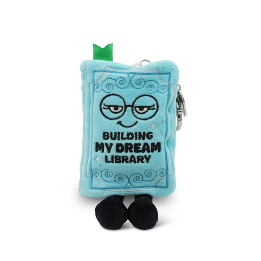 "Building My Dream Library" Book Plush Bag Charm