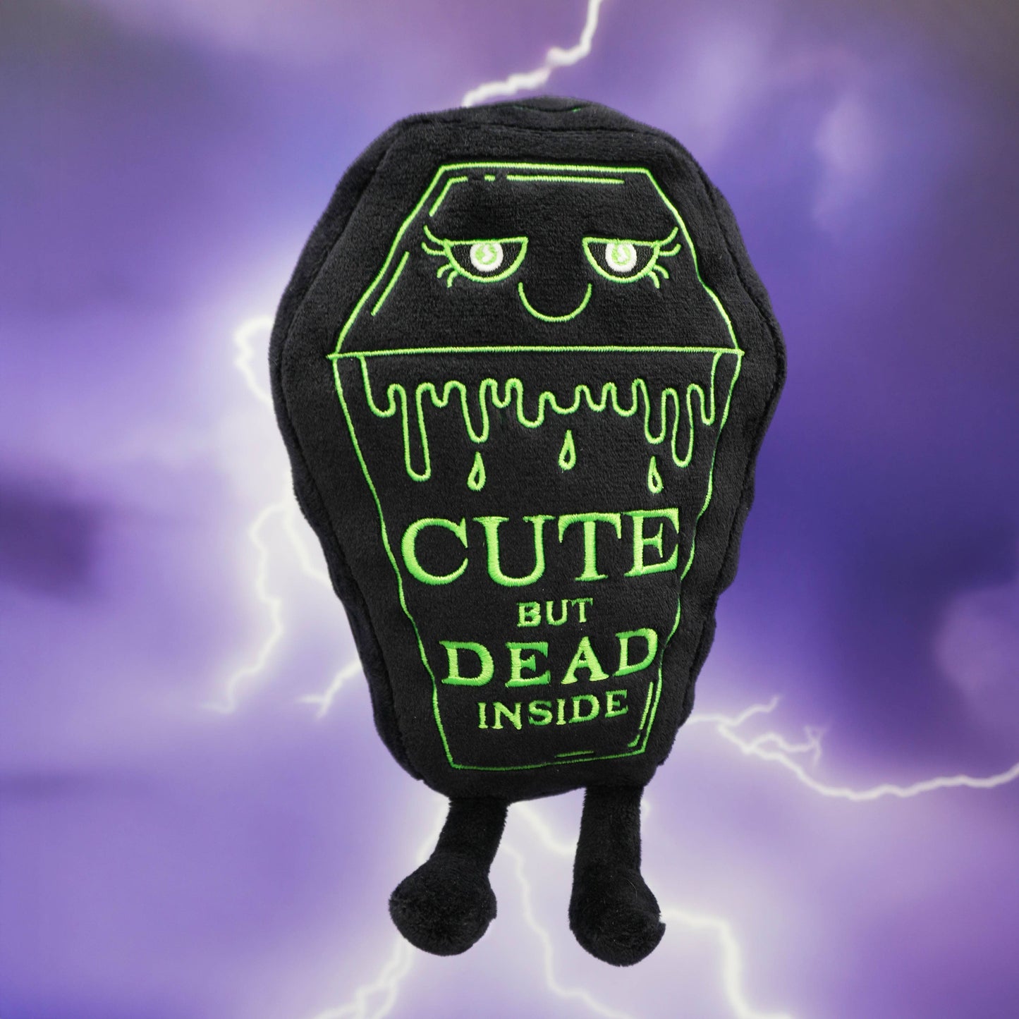 “Cute But Dead Inside” Coffin Plushie