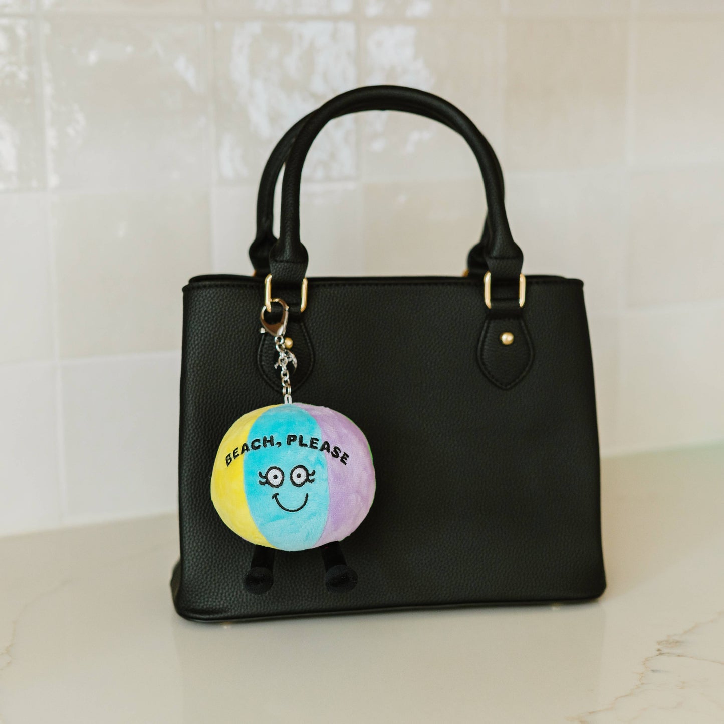 Beach Ball Bag Charm Plush Toy