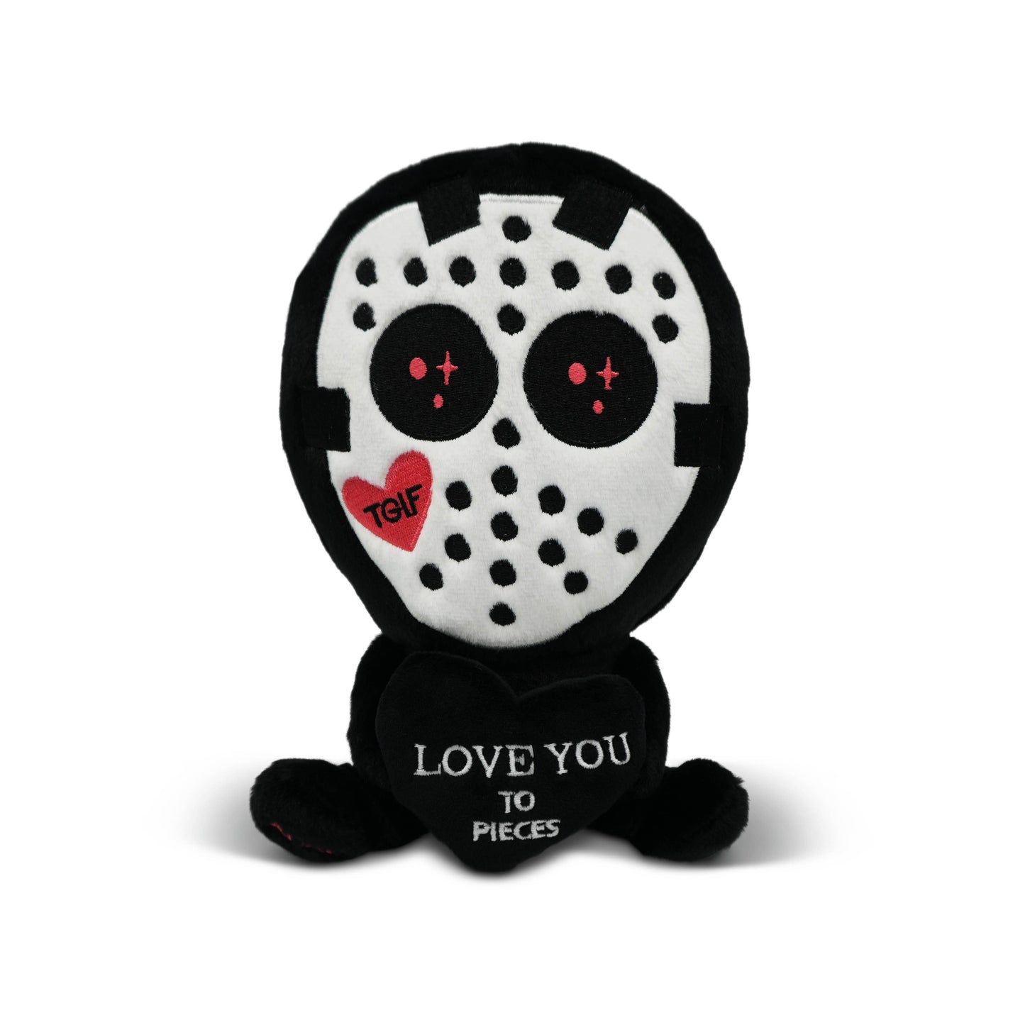 “Love You to Pieces” Hockey Horror Plushies